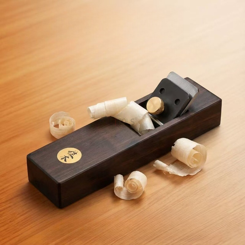 Woodworking In Japanese - Japanse stijl ebbenhouten vlakke schaafmachine, handgemaakte