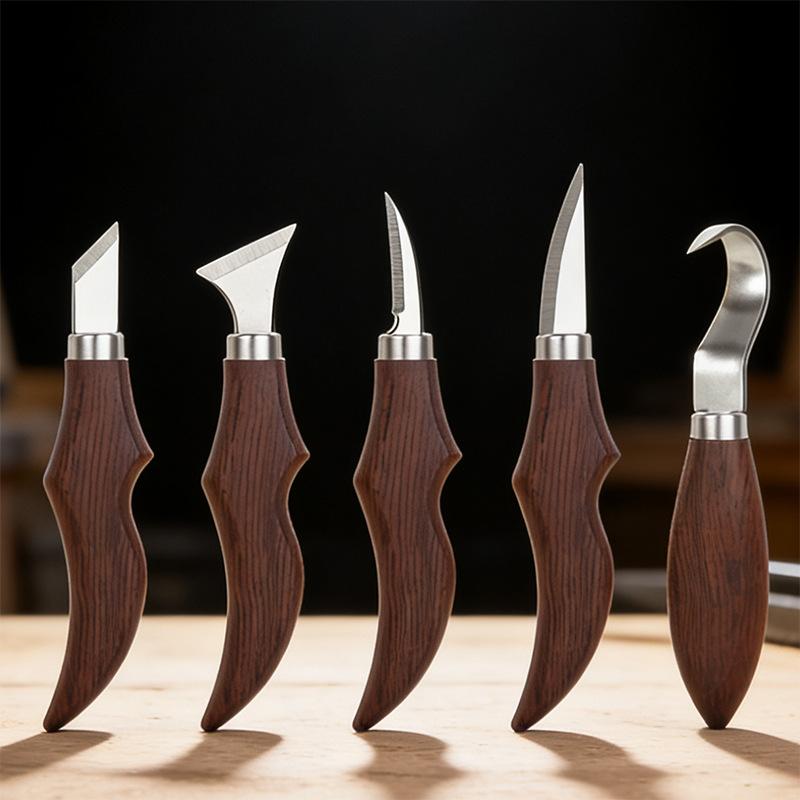 5-delige houtsnijmesset met er - Wood Chisel Set recensie en prijs